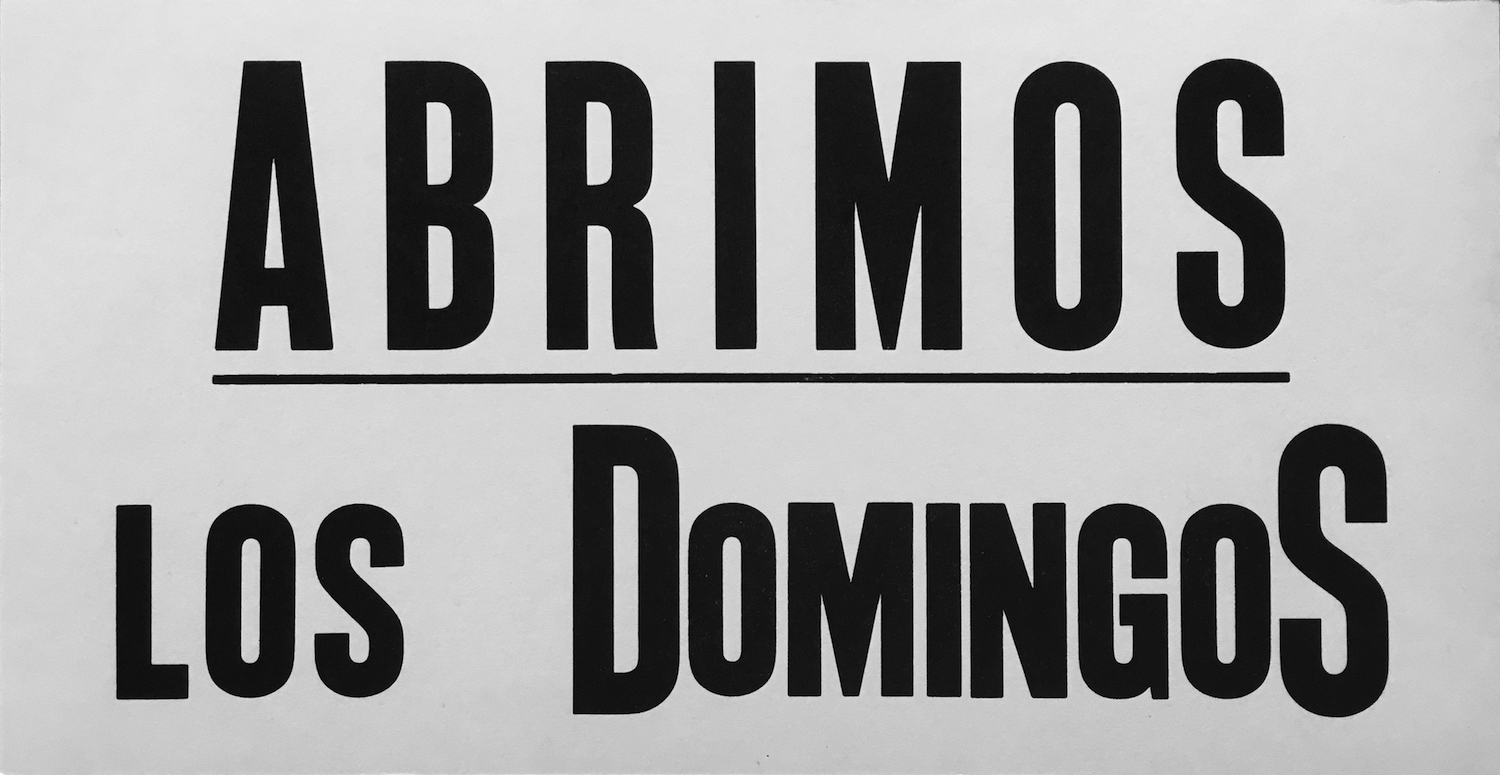 Abrimos Los Domingos